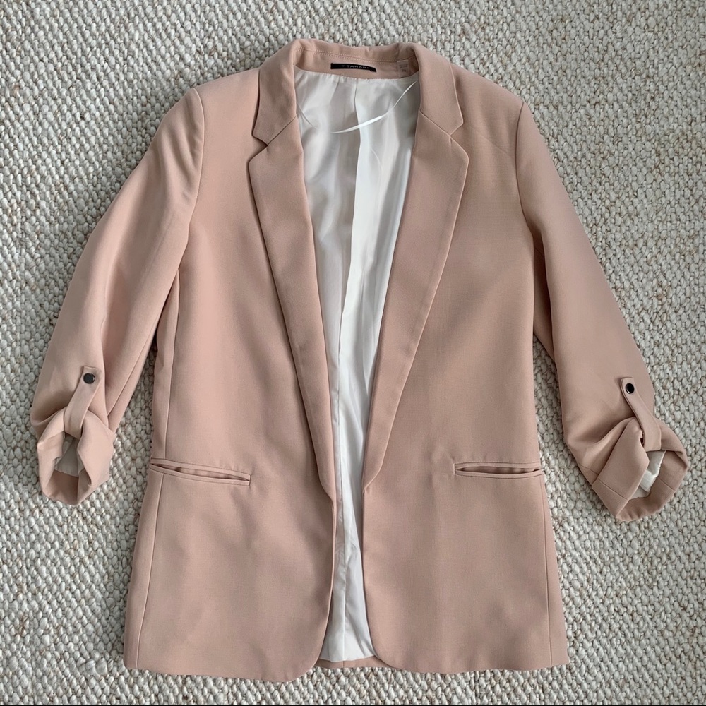 Tahari Oversized Baby Pink Blazer- Tahari